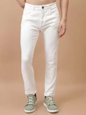 mevan Slim Men White Jeans