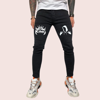 Stitch Factory Slim Men Black Jeans