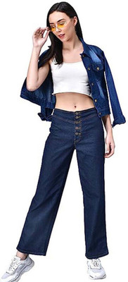 Seema Singh Flared Women Blue Jeans