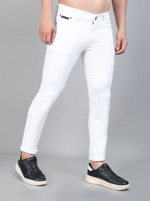 SE GENZ TRENDS Boyfriend Men White Jeans