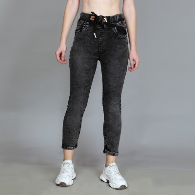 Coutume Collections Jogger Fit Women Black Jeans