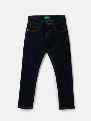 United Colors of Benetton Slim Baby Boys Black Jeans