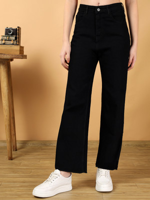 KOTTY Straight Fit Women Black Jeans