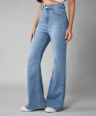 DOLCE CRUDO Boot-Leg Women Blue Jeans