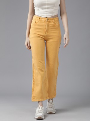 Roadster Flared Women Yellow Jeans