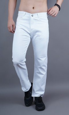 Moda Rapido Loose Fit Men White Jeans