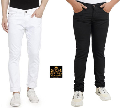 Fandom Collection Regular Men Multicolor Jeans(Pack of 2)