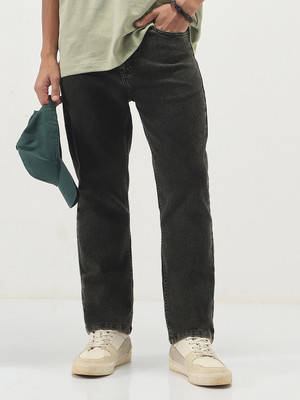 Urbano Fashion Straight Fit Men Black Jeans