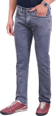 Satystyle Tapered Fit Men Dark Grey Jeans