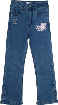 Ywee Boot-Leg Girls Dark Blue Jeans
