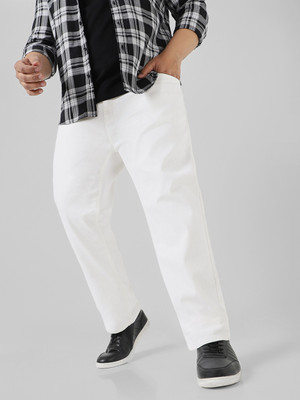Urbano Plus Regular Men White Jeans