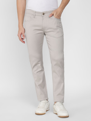 Allen Cooper Slim Men White Jeans