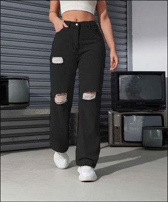 AA-HA! Regular Women Black Jeans