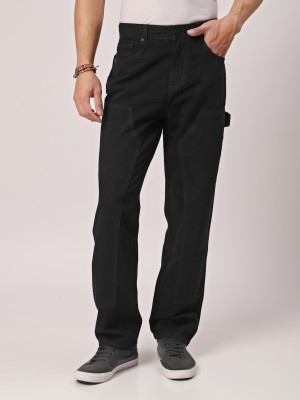 Style Quotient Relaxed Fit Men Black Jeans