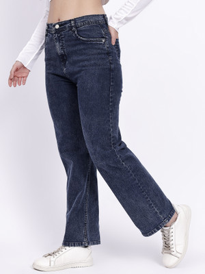 Highten Straight Fit Women Black Jeans