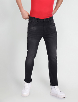 FLYING MACHINE Tapered Fit Men Black Jeans
