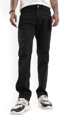 INIVAENE Regular Men Black Jeans