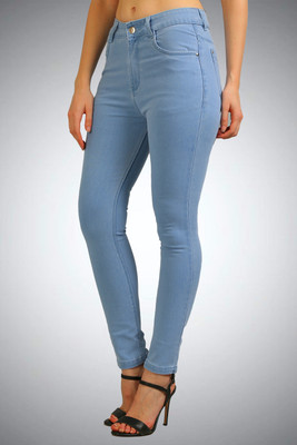 GOLD-D.A FASHION Skinny Women Light Blue Jeans