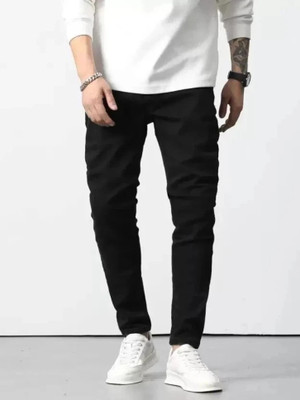 itup Slim Men Black Jeans