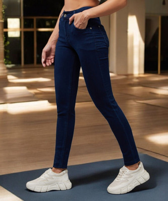 DOLCE CRUDO Skinny Women Dark Blue Jeans