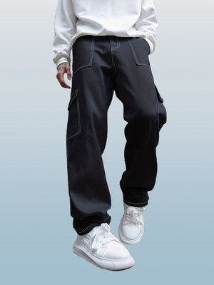 rajni global Boyfriend Boys & Girls Black Jeans