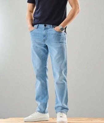 SAMSOUL Regular Men Light Blue Jeans