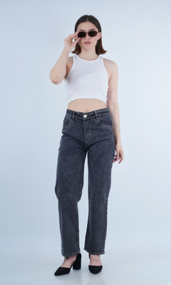 Herway Loose Fit Women Grey Jeans