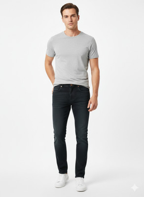 REZADRESS Slim Men Black Jeans