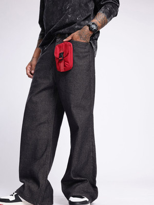 Glitchez Boot-Leg Men Black Jeans