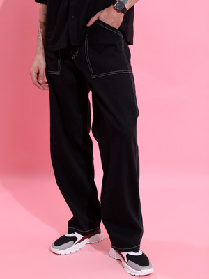 HIGHLANDER Straight Fit Men Black Jeans