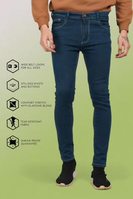 Lzard Slim Men Dark Green Jeans