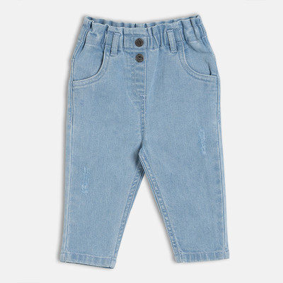 MINI KLUB Regular Baby Girls Light Blue Jeans