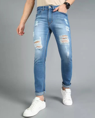 HouseOfCommon Regular Men Light Blue Jeans