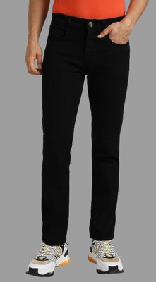 POKHINDA Slim Men Black Jeans