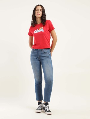 LEVI'S Straight Fit Women Blue Jeans