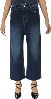 PLOUNGE Flared Women Dark Blue Jeans