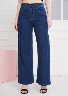 VOLVIERA Flared Women Blue Jeans