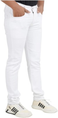 Maahit Slim Men White Jeans