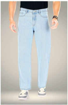 M Q Denim Loose Fit Men Light Blue Jeans