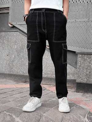 Masterly Weft Regular Men Black Jeans