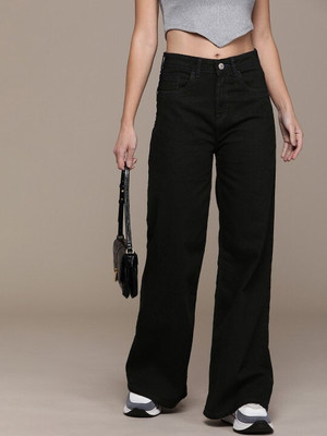 Akacy Straight Fit Women Black Jeans