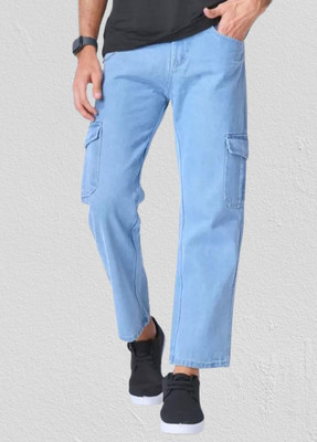 HouseOfCommon Regular Men Light Blue Jeans