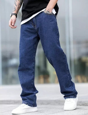 James Webb Loose Fit Men Dark Blue Jeans