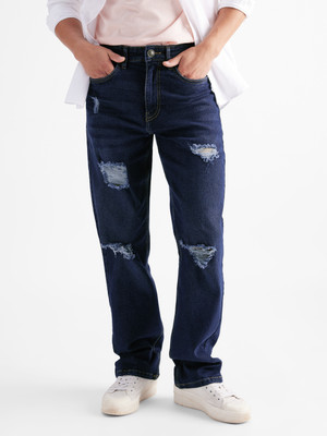 The Souled Store Regular Men Dark Blue Jeans(Pack of 6)