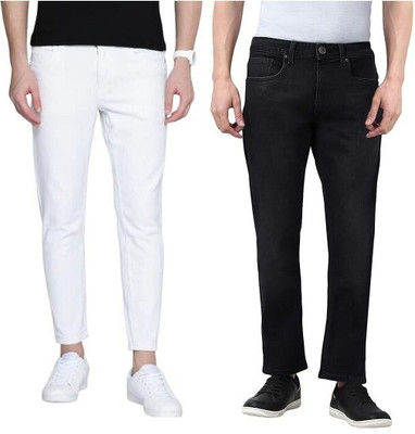CABRRR Slim Men Black, White Jeans