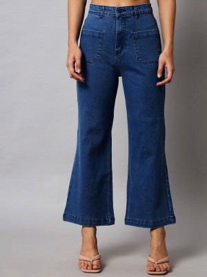 OVERS Flared Women Blue Jeans