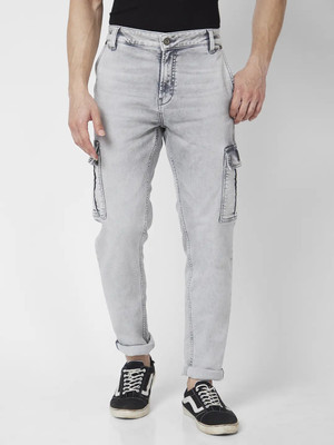 Spykar Regular Men Dark Grey Jeans