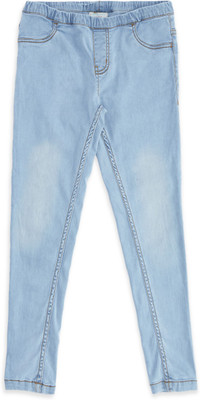 Pantaloons Junior Tapered Fit Girls Blue Jeans