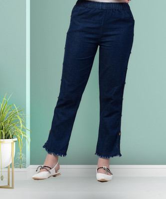 Ira Collections Boyfriend Women Dark Blue Jeans