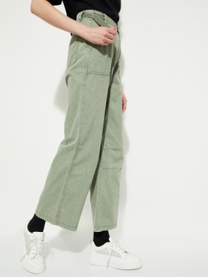 MAX Regular Women Green Jeans